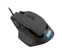 Sharkoon Shark Force mouse ottico, superficie gommata, 6 pulsanti, con cavo, USB placcata in oro, nero
