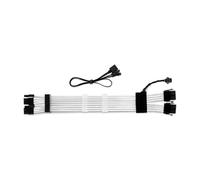 Sharkoon Shark XTend 16 - Cavo di prolunga Illuminato RGB per schede grafiche - 2 x 6+2 Pin PCIe - Lunghezza 30 cm