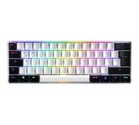 SHARKOON SHILLER SGK50 S4 Tastiera da gioco meccanico (Weiã, RGB, USB-C, layout: tedesco, switch chiave: Kailh Red)