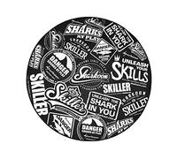 SHARKOON MOUSEPAD TAPPETINO GAMING SFM10, DIAMETRO 120 CM, SPESSORE 5 MM, BASE ANTISCIVOLO, POLIESTE Quantita min. 1