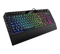 SHARKOON TASTIERA GAMING A MEMBRANA SKILLER SGK5 6 ZONE RGB, POGGIAPOLSI REMOVIBILE