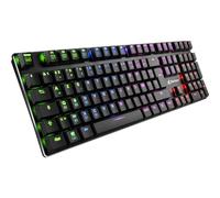 SHARKOON TECLADO GAMING (FRANCES) PUREWRITER RGB, Kailh Choc Low Profile Blue