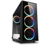 Sharkoon TG4 ATX Vetro temperato USB 3.0 ARGB Nero