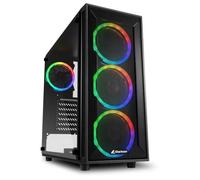 SHARKOON CASE TG4M RGB ATX VETRO TEMPERATO 6 SLOT ESPANSIONE, 3X120MM FAN FRONT, 1X120MM FAN REAR Quantita min. 1