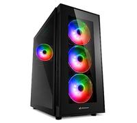 Sharkoon TG5 Pro RGB Vetro temperato USB 3.1 Nero
