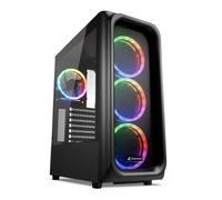 SHARKOON CASE TK5M RGB ATX 1XUSB 3.2, 2XUSB 3.0, VETRO TEMPERATO, 3X120MM FAN FRONT