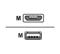 Sharkoon USB 2.0 USB-kabel 2m Sort