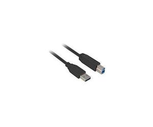Sharkoon USB 3.0 USB-kabel 5m Sort