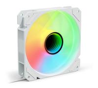 Sharkoon Ventola Shark Mirror Pwm Rgb 120X120X25Mm White