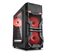 SHARKOON CASE ATX VG7-W RED WINDOW ACRILIC NO ALIM.