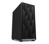 VK2BLACK CASE ATX 2X U3, 2X 120