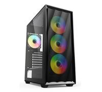 Sharkoon case 2x u3, vetro temperato, 4x 120 argb fan, argb controller