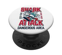 Sharks Graphic Tees - Funny Shark Attack Graphic Design PopSockets PopGrip Adesivo