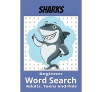 Sharks Word Search Puzzle Book: Word Searches with Easy Read Print about Sharks, Shark Attack, tiger Sharks and More|6x9 in, 110 pages| 50+ puzzles.. Gifts for Vacations, Holidays and Free Time