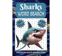 Sharks word search puzzle book: Word Searches with Easy to Read Print about Sharks, Shark Diving, Shark Fishing and more [6x9 inches, 110 pages] 50+ ... Gift for Vacations, Holidays and Free Times.