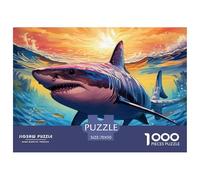 Sharks1000 Piece Jigsaw Puzzles for Adults And Kids Educational Games Underwater WorldChallenging for Home Decoration Great Gift Idea70x50cm/1000pcs