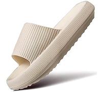 sharllen Pantofole Cloud uomo e donna, doccia massaggio bagno, antiscivolo, asciugatura rapida, Punta aperta, super morbido