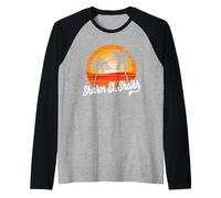 Sharm El-Sheikh Spiaggia Tramonto Design Vacanza Egiziana Maglia con Maniche Raglan