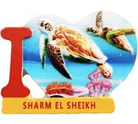 Sharm El Sheikh Tartaruga Egitto Calamita Frigorifero Magnete Decorazione Magnete Magnete Adesivo Souvenir Resina Artigianato