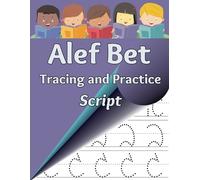 Sharon Aher Alef Bet Tracing and Practice Script (Tascabile)