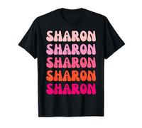 Sharon First Name Minimalist Design Maglietta