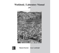Sharon Foerster Anne Lambr Workbook/Laboratory Manual for Punto y ap (Tascabile)