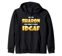 Sharon Joke IDGAF Meme Cute Halloween Costume for Sharons Felpa con Cappuccio