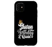 Sharon The Birthday Queen Happy Birthday Shirt per le donne Custodia per iPhone 11