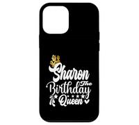 Sharon The Birthday Queen Happy Birthday Shirt per le donne Custodia per iPhone 12 mini