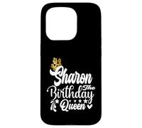 Sharon The Birthday Queen Happy Birthday Shirt per le donne Custodia per iPhone 15 Pro