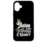 Sharon The Birthday Queen Happy Birthday Shirt per le donne Custodia per iPhone 16 Plus