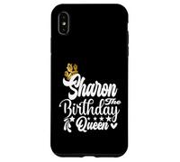 Sharon The Birthday Queen Happy Birthday Shirt per le donne Custodia per iPhone XS Max