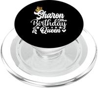 Sharon The Birthday Queen Happy Birthday Shirt per le donne PopSockets PopGrip per MagSafe