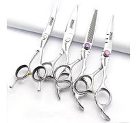 SHARONDS 6 pollici set di tagliacapelli, tagliacapelli, forbici sottili adatte per parrucchieri e uso domestico (6 pollici -4pc-B)