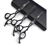 SHARONDS 6 pollici set di tagliacapelli, tagliacapelli, forbici sottili adatte per parrucchieri e uso domestico (6 pollici -3pc-A)