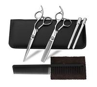 Sharonds - Forbici da parrucchiere, in acciaio inox, set di forbici da taglio per diradamento, ideali per parrucchieri/barbieri professionali o per uso domestico, sia per uomini che per donne, 15,2 cm