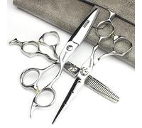 SHARONDS Forbici professionali da parrucchiere da 6 pollici 440 C forbici da salone parrucchiere sfoltimento set 30 - 35% tasso di diradamento... (set da tre pezzi)