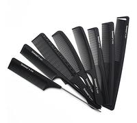 SHARONDS Set pettine professionale nero, dotato di 8 pettini antistatici resistenti al calore, adatto a tutti i tipi di capelli. Set pettine professionale, lo stile preferito dei parrucchieri