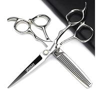 SHARONDS Set professionale di forbici da parrucchiere da 6 pollici, forbici da parrucchiere affilate in acciaio inox, set grande (set da 2 pezzi)