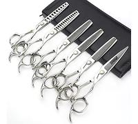 SHARONDS Set professionale di forbici da parrucchiere da 6 pollici, forbici da parrucchiere in acciaio inox affilate (set da 6 pezzi)