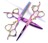 Sharonds Viola5.5/6/7 pollici Exquisite 440C Professionale Barber Hair Salon Forbici Speciali (6 pollici -3pc)