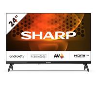 Sharp 24FH6EA 24" LED Smart TV, frameless, HD Ready Android 11, DVB-T2/S2, Wi-Fi, 3xHDMI 2.1, 2xUSB, Chromecast integrato, Dolby Digital Plus, DolbyAC-4, Nero