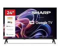 Sharp 24HF2365E TV 24” LED HD Ready 60Hz, Google TV, Nero | Smart TV Sharp 24” LED HD Ready con Google TV, HDR10, Google Cast, Assistente Google, Bluetooth, 3 HDMI e 2 USB.