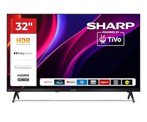 Sharp 32-inch Smart TV HD LED TiVo OS Dolby Digital HDR10 AV1 HDMI con ARC DVB-T/T2/C/S/S2 - 32HE2345E - (HE Series)