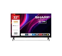 SHARP 32HE2245EW - Smart TV LED HD da 32", senza cornice, Triple Tuner DVB-T2/C/S2, Wi-Fi, HDR10, HLG, Netflix, Disney+, YouTube, Google Cast, 3X HDMI ARC, CI+, Dolby Digital Plus, TiVo OS