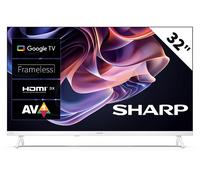 TV Sharp LED 32HF2265EW 32" HD Google TV HDR10 HLG Bianco Smart Bluetooth