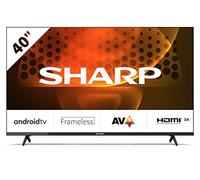 SHARP 40FH6EA 40" LED Smart TV, Frameless, FHD Android 11, DVB-T2/S2, Wi-Fi, Nero, 3xHDMI 2.1, 2xUSB, Chromecast integrato, Dolby Digital Plus, DolbyAC-4