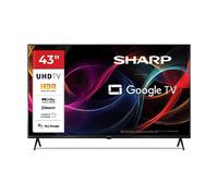 SHARP 43HL4765E 4K Google HDR10, Dolby Vision TV LED, SMART TV, 43 ", LED con dimmerazione globale, UHD 4K, Nero