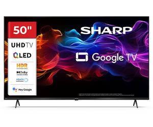 SHARP 50HP5265E 3840x2160 QLED Dolby Vision; HDR10; HLG Smart TV 50 Hz 820 4; HDMI 2.1; eARC Google TV QLED, SMART TV, 50 ", QLED 4K, Nero