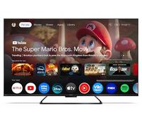 Sharp 50HR7365E - GOOGLE TV, 50" UHD, FRAMELESS,144Hz, QLED, HDR10, Dolby Vision HDR, Google Assistant con microfono, Chromecast, Bluetooth, DOLBY Atmos 2x12W, HDMI 2.1 x4, USBx2, Colore nero